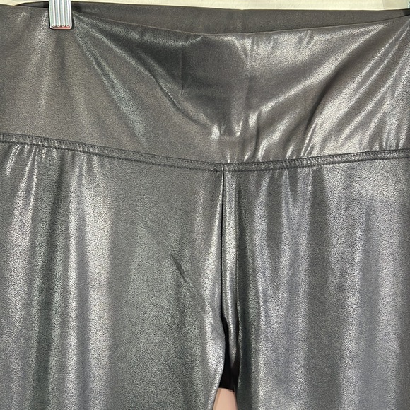 NWOT Spring & Mercer Black Pleather Leggings Size XL - Picture 3 of 8